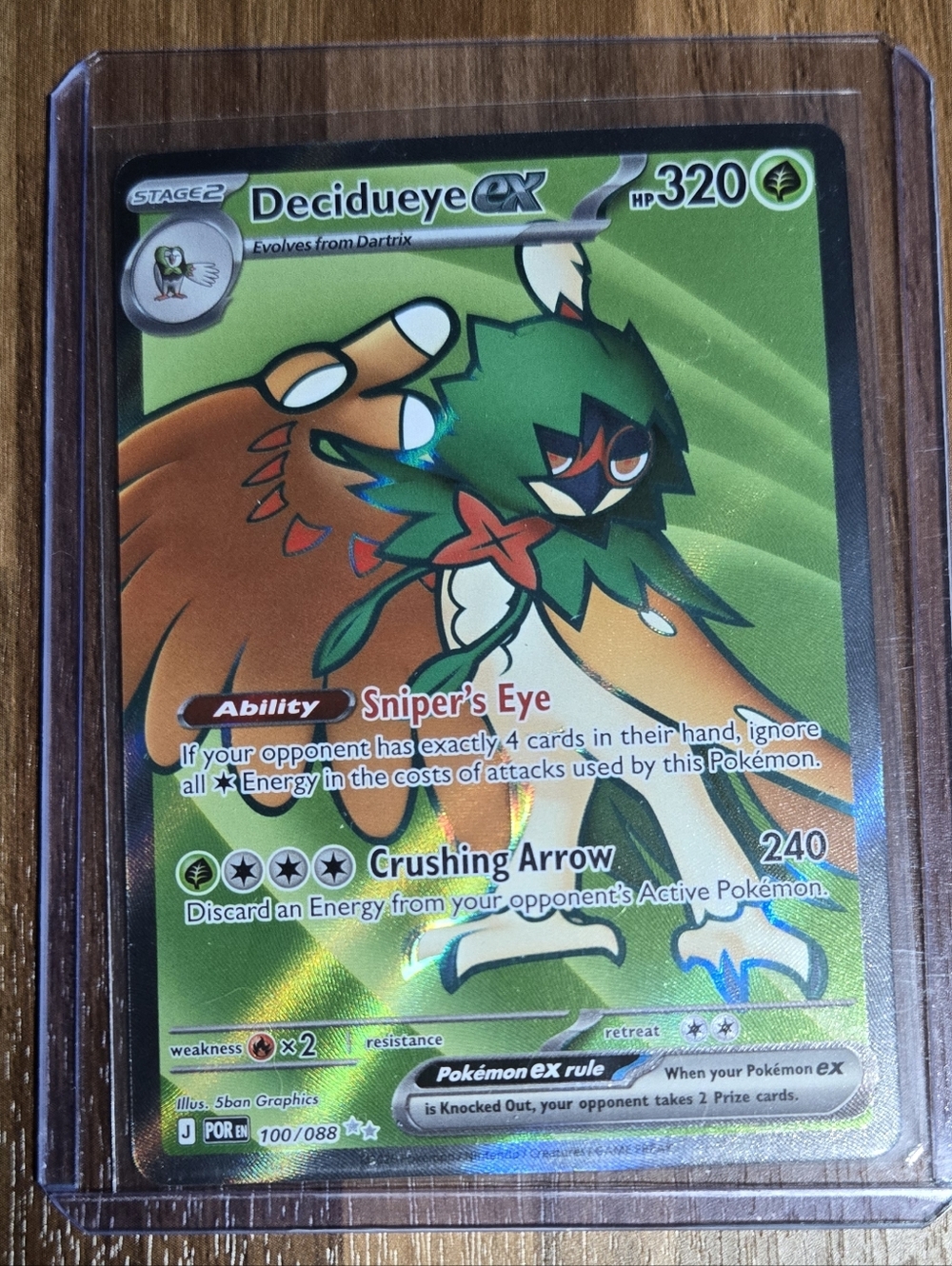 Pokémon Card Full Art - Decidueye EX